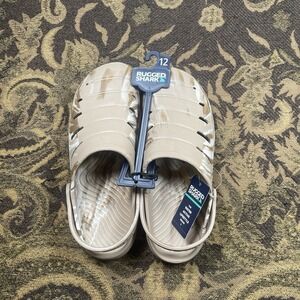 Rugged Shark Men's EVA Tan Camo Clogs Size 12 New